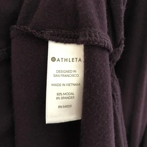 Athleta Keyhole Maxi Dress Purple Small Side Slit Sleeveless - Picture 3 of 8